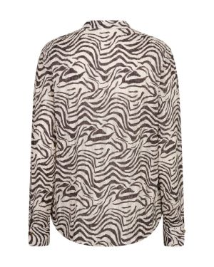 Blouse zebra espresso