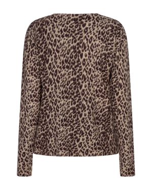 Sweet animal print burgundy